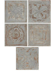 Antique Gray Faux Tin Tile Backsplash - TileBuys