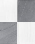 Bardiglio Marble and Dolomite 12x12 Checkerboard Tiles