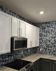 Blue Agate Inkjet Glass 4x16 Subway Tile - TileBuys