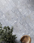 Bohemian Blue Gray and Off-White 24x24 Porcelain Tile Floor