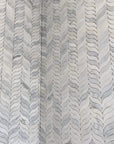 Carrara Venato Marble Feather Leaf Mosaic Tile in Mindful Grace Wings - TileBuys