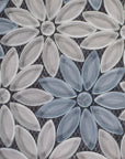 Crystal Daisy Flowers Glass Mosaic Tile | TileBuys