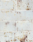 Distressed Rustic White and Rust Red Ceramic 3x12 Subway Tile - TileBuys