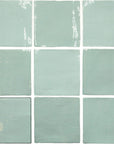 Glossy Aqua Ceramic 5 x 5 Tile - TileBuys