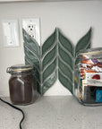 Green Leaf Mosaic Tile Sample