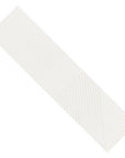 Glossy White 4 x 16 Line Patterned Ceramic Subway Wall Tile - TileBuys
