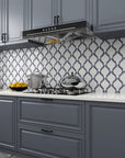 Glossy White and Gray Glass Ribbon Tile - Cloudy or Noir Grey - TileBuys