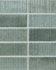 Jade 2x8 Textured Ceramic Subway Tiles