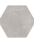 Keystone Gray Matte Porcelain 8x9 Hexagon Tile - TileBuys