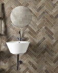Light Brown Brick Look Subway Porcelain Tile - TileBuys