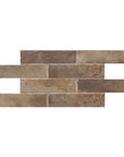 Light Brown Brick Look Subway Porcelain Tile - TileBuys