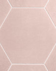 Matte Blush Pink Porcelain Hexagon Tiles