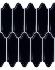 Onyx Black Ceramic Linterna Mosaic Tile - TileBuys