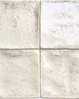 Perla Glossy Antique White Ceramic 4 x 4 Tile - TileBuys