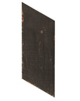 Closeup of 7x16 porcelain black wood look tile