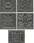 Silver Gray Faux Tin Backsplash Tile - TileBuys