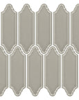 Smoke Gray Ceramic Linterna Mosaic Tile - TileBuys