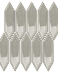 Smoke Gray Ceramic Picket Tile Southampton - TileBuys