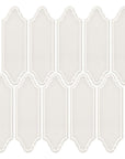 Snow White Ceramic Linterna Mosaic Tile - TileBuys