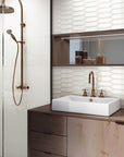 Snow White Ceramic Picket Tile Southampton - TileBuys