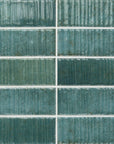 Turquoise Textured 2x8 Subway Wall Tiles