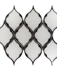 Silver Glass Droplet Tile