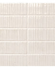 Textured White Ceramic Subway Wall Tiles