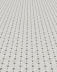 Thassos and Gray Marble Diamond Drop Waterjet Mosaic Tile