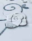 3D Rose Limited Edition Marble Luxury Waterjet Mosaic Tile | TileBuys