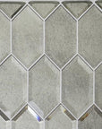 Antique Mirror Glass Tile in Beveled Stretched Hexagons | TileBuys