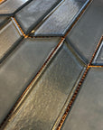 Glass Mosaic Tile - Cosmopolitan Chevron in Zurich | TileBuys
