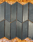 Glass Mosaic Tile - Cosmopolitan Chevron in Zurich | TileBuys