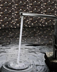 5 Sq Ft of Brown Stone & Bronze Glass Mosaic Tile - 1" Squares | TileBuys