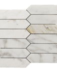 Picket Tile in Calacatta (Calcutta) Marble Mosaic Tile | TileBuys