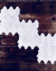 Carrara Bianco and White Thassos Marble Waterjet Mosaic Tile in Bellagio | TileBuys