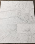 Carrara Bianco Marble Wall and Floor Field Tile in Various Sizes - Polished | TileBuys