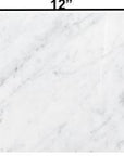 Carrara Bianco Marble Wall and Floor Field Tile in Various Sizes - Polished | TileBuys
