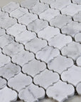 Carrara Bianco Marble Waterjet Mosaic Tile in Mini Lanterns | TileBuys