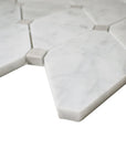 4.6 Sq Ft of Carrara White and Cinderella Grey Marble Mosaic Tile in White Diamonds | TileBuys