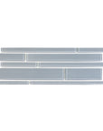 Cerulean Blue Glass Strip Mosaic Tile | TileBuys