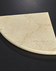 Crema Marfil Marble Shelf - 9" Corner Shower Shelf - Polished | TileBuys