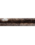 Dark Emperador Marble Trim Molding in Various Sizes - Polished | TileBuys