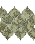 Distressed Antique Mirror Glass Mosaic Tile in Arabesque Lanterns | TileBuys