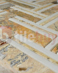 4.6 Sq Ft of Turkish Marfil & White Marble Mosaic Tile - Mixed Herringbone | TileBuys