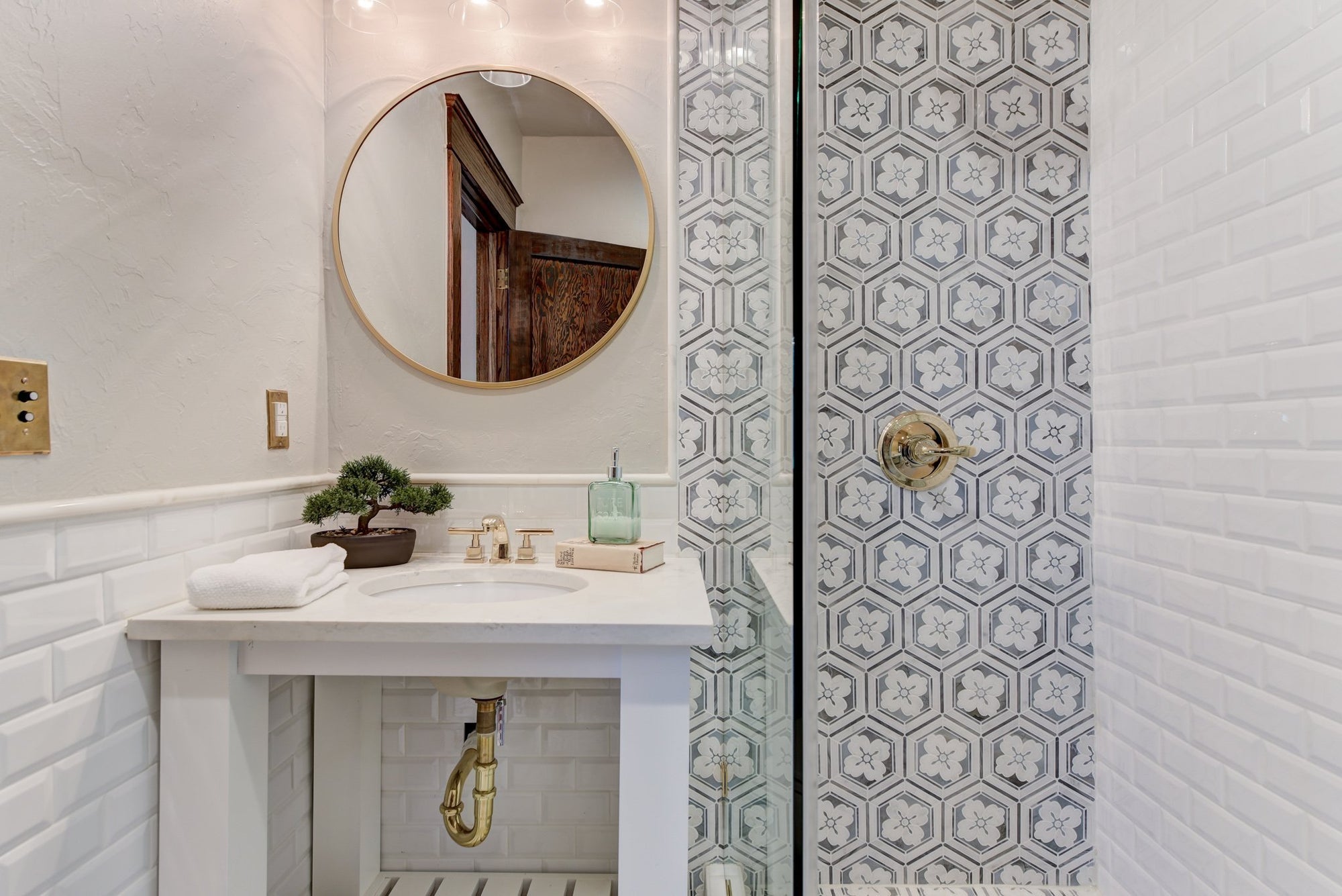Wall and Floor Tile with Hexagons Pattern | TileBuys