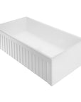 Fireclay Kitchen Sink - 24, 30, 33 in. Aral Apron Front Bowl - White | TileBuys