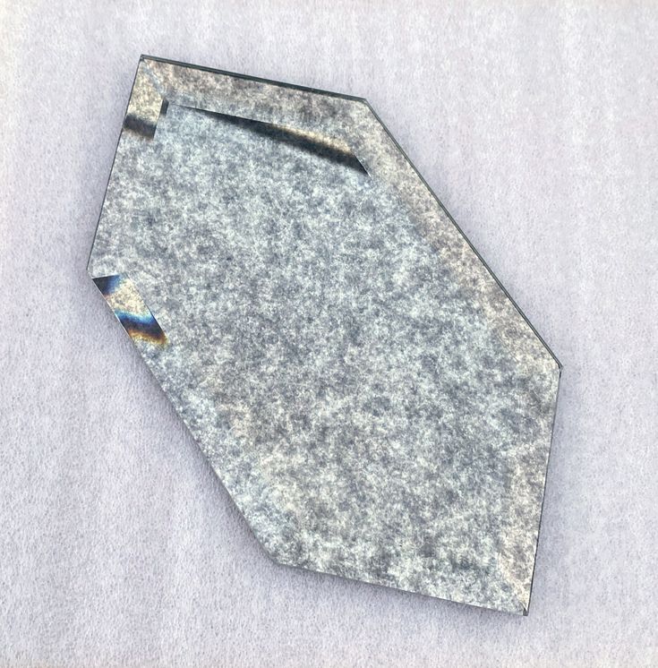 Antique Mirror Glass Tile in Beveled Picket (Stretched Hexagon)