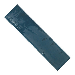 Distressed Rustic Blue Ceramic 3x12 Subway Tile