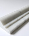 Carrara White Marble Trim Molding in Various Sizes - Polished