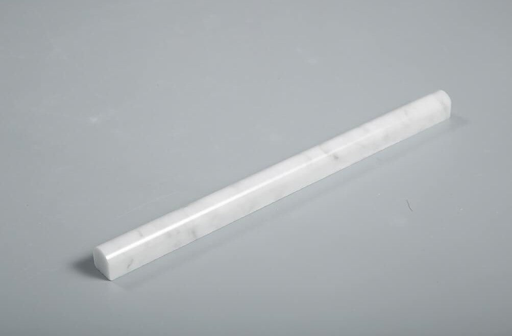 Carrara White Marble Trim Molding in Various Sizes - Polished